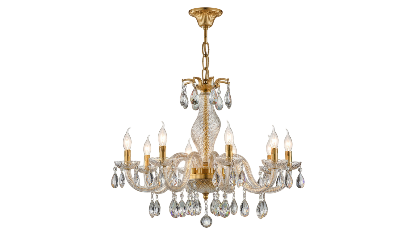 golden chandelier png PNG transparent background