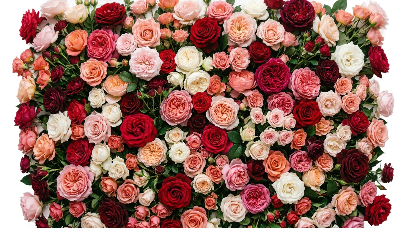 bed of roses png PNG transparent background