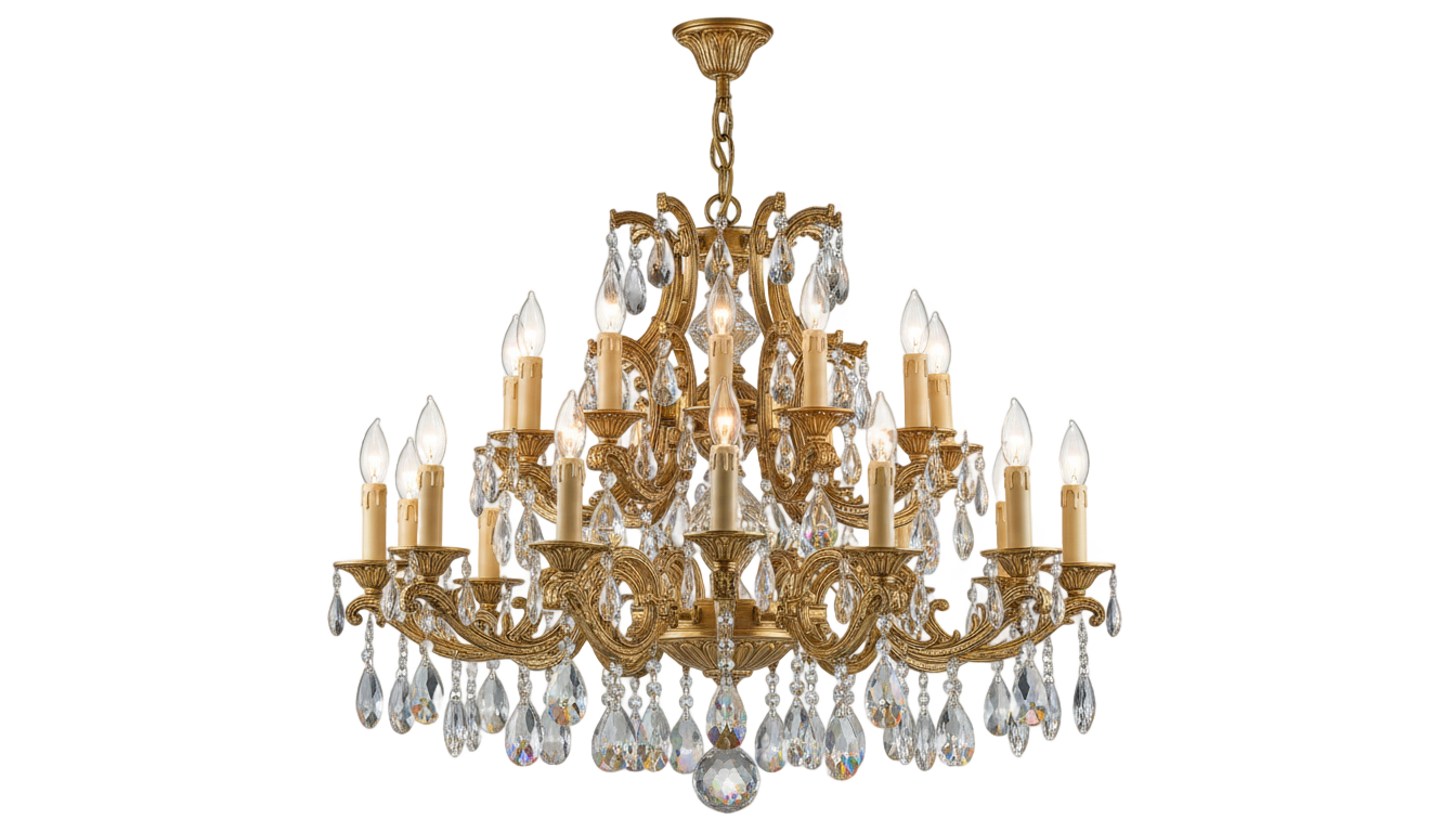 gold chandelier png PNG transparent background