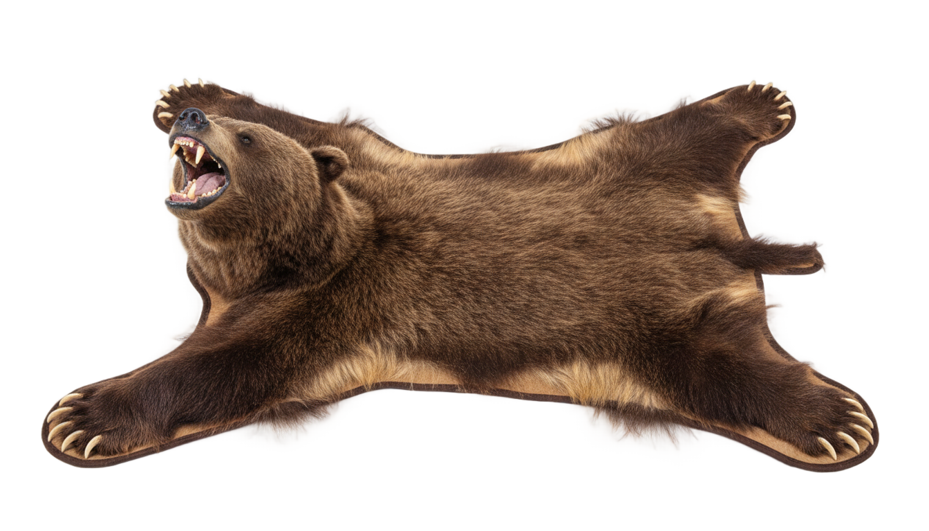 bear rug png PNG transparent background