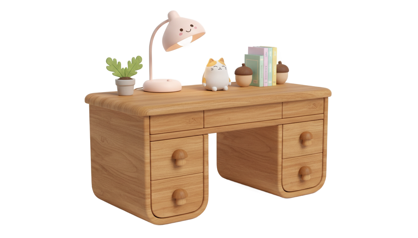 cute desk png PNG transparent background