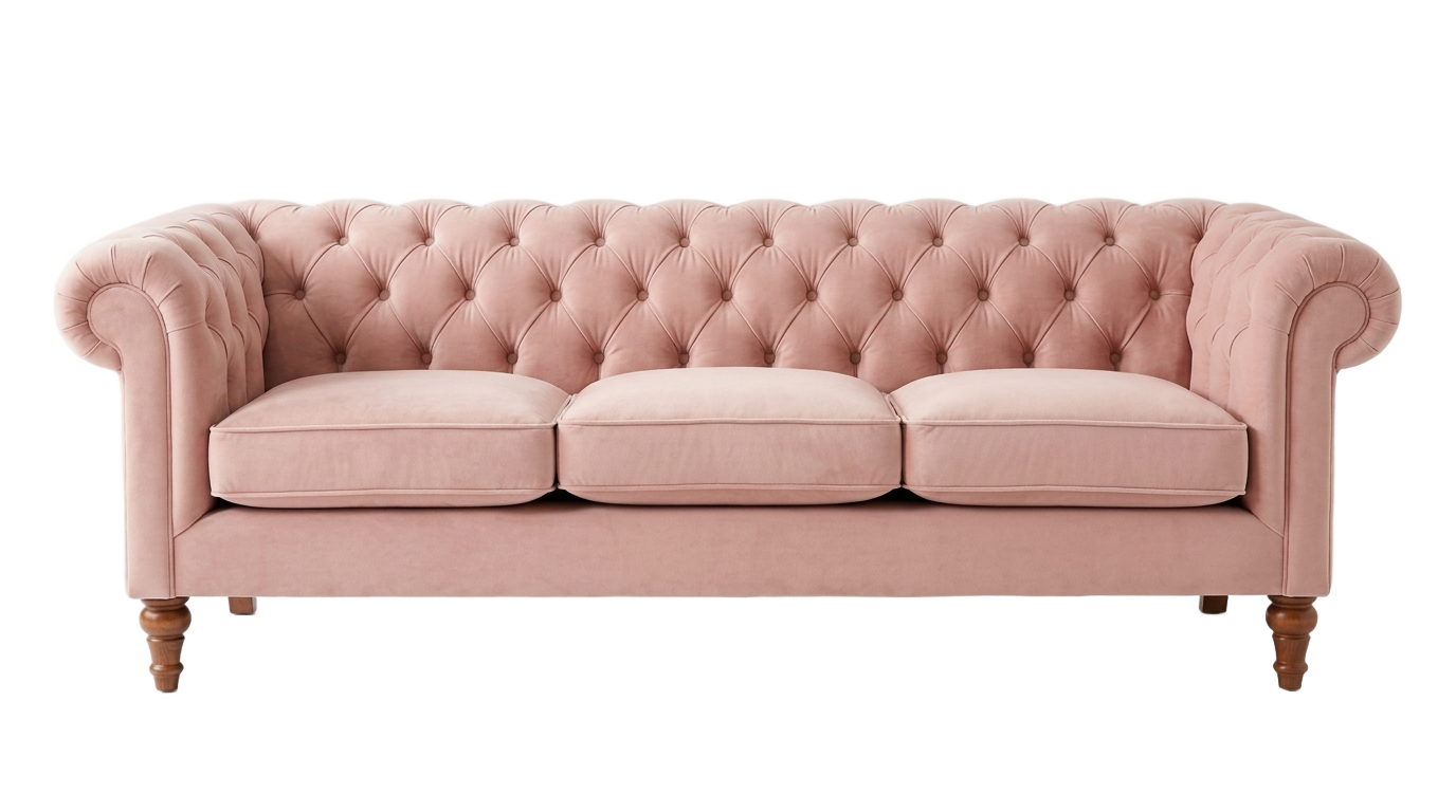 pink sofa png PNG transparent background