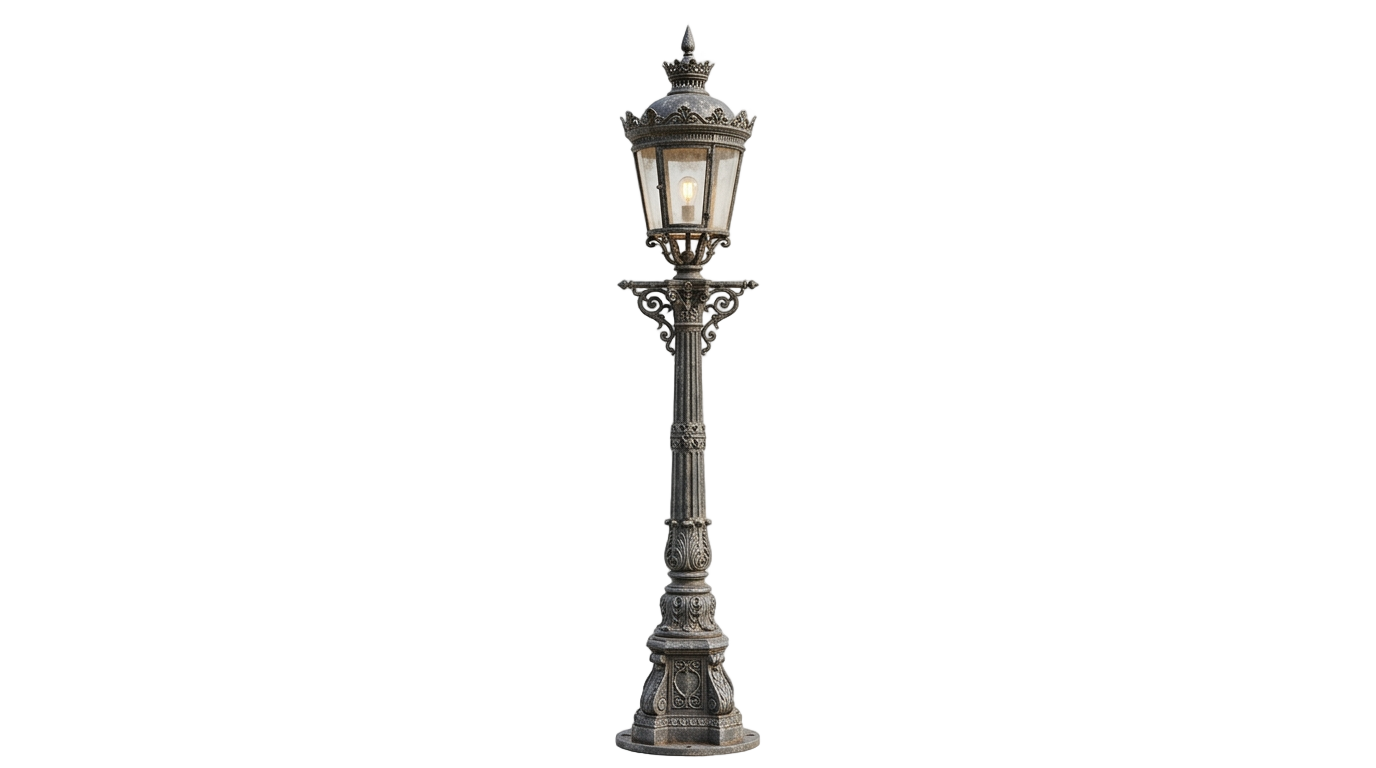 old street lamp png PNG transparent background