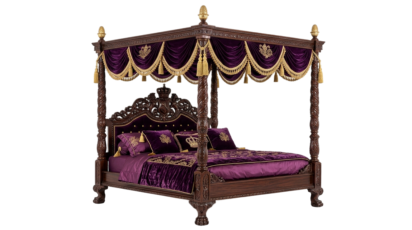 royal bed png PNG transparent background