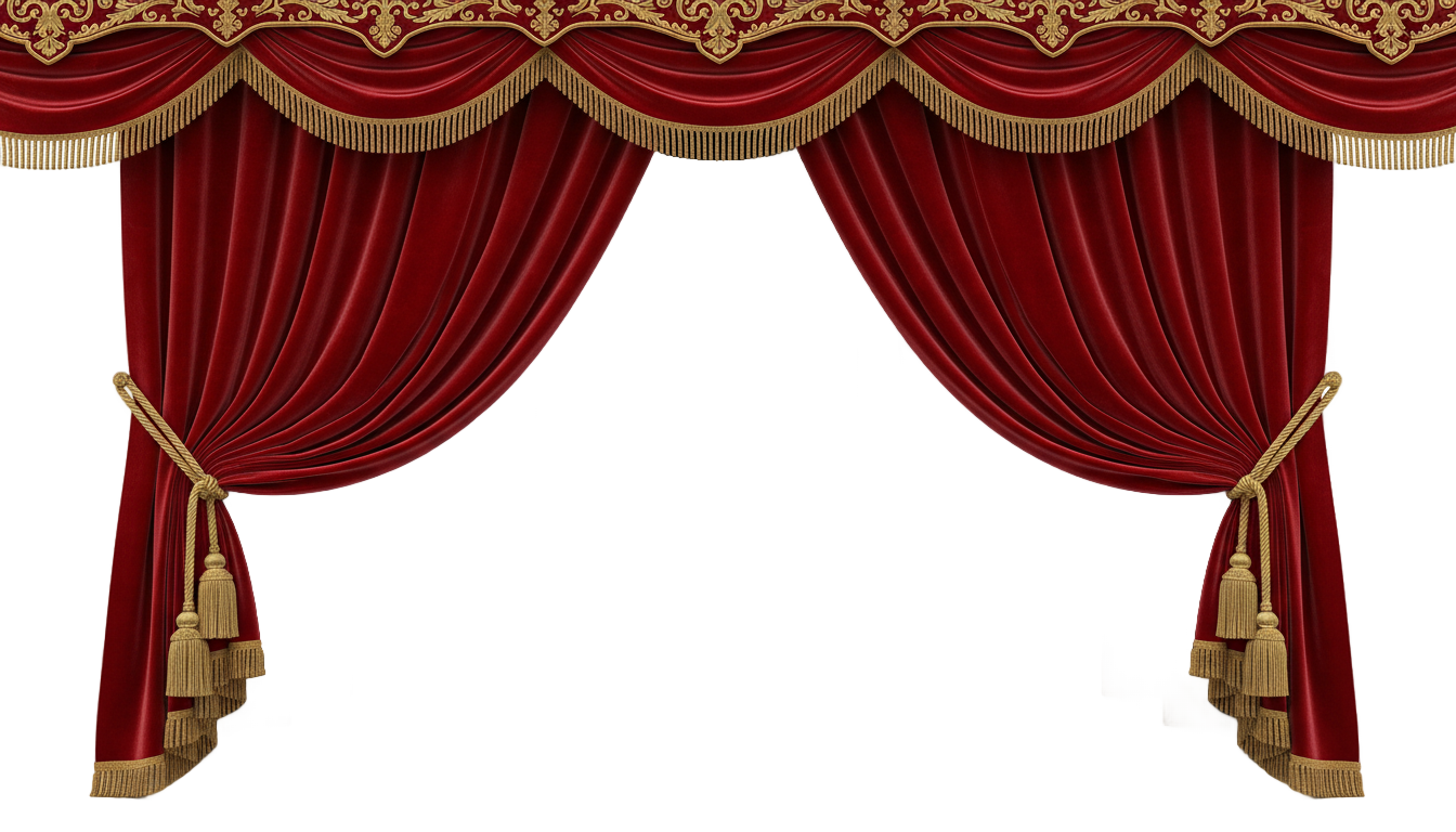 theater curtain png PNG transparent background