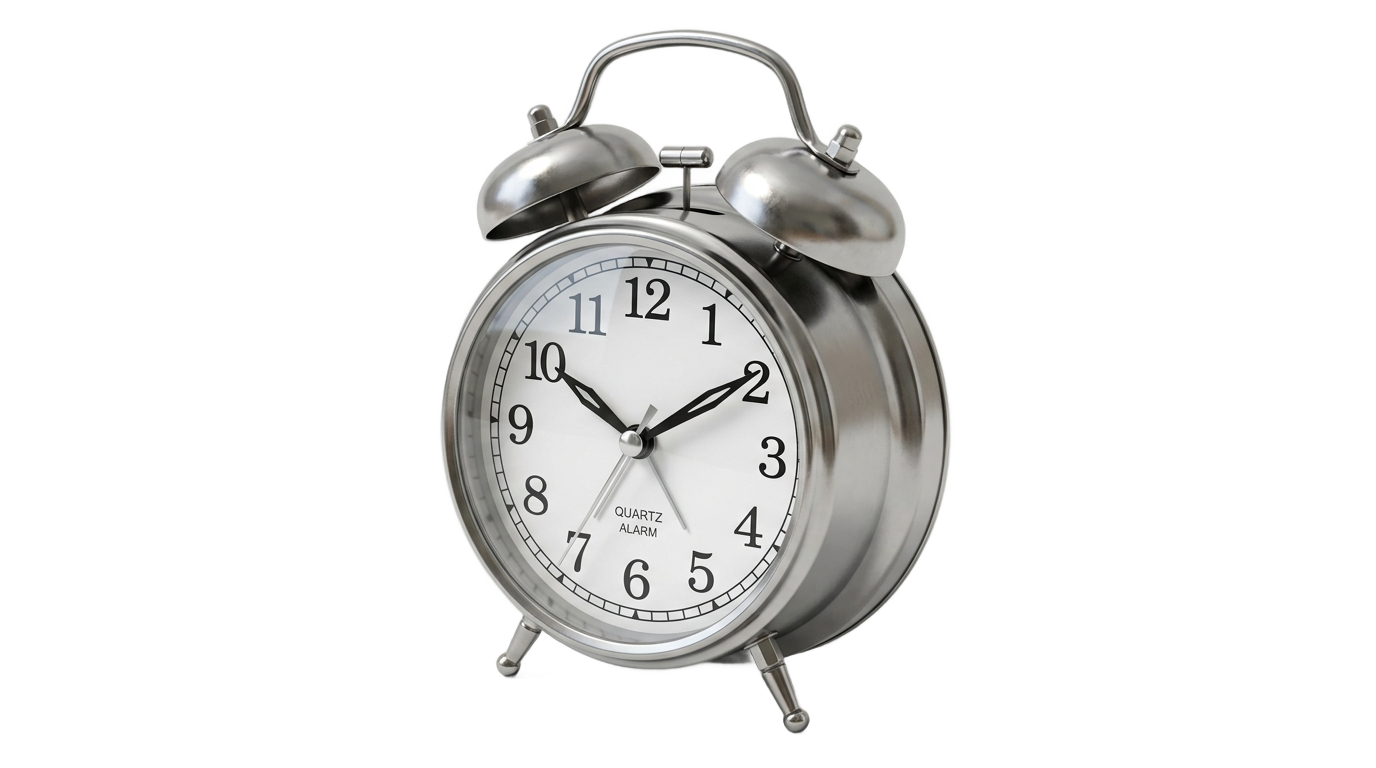 3d alarm clock png PNG transparent background
