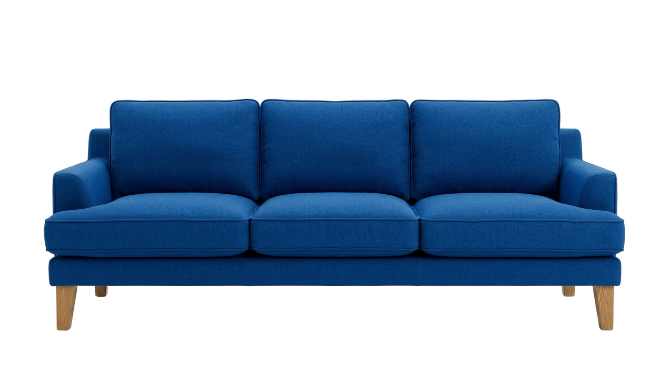 blue sofa png PNG transparent background