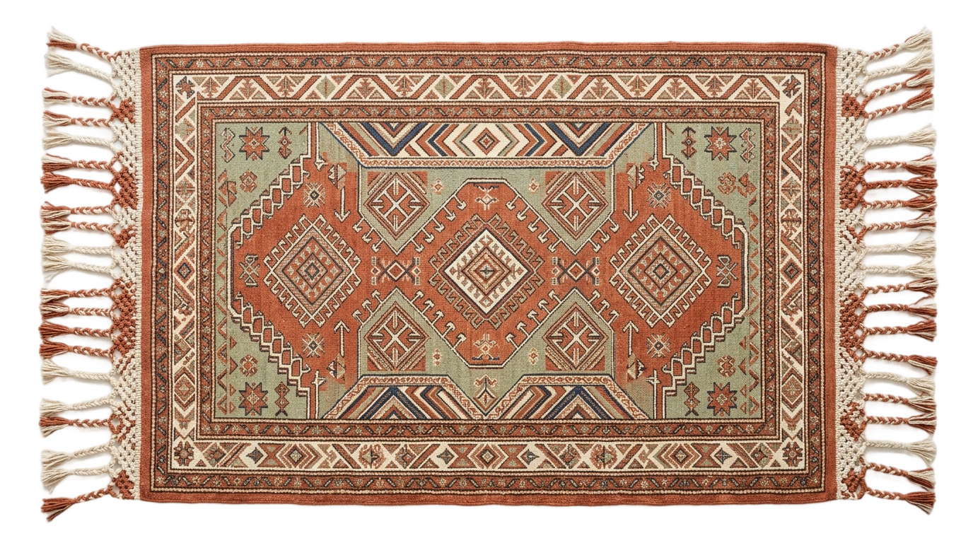 boho rug png PNG transparent background