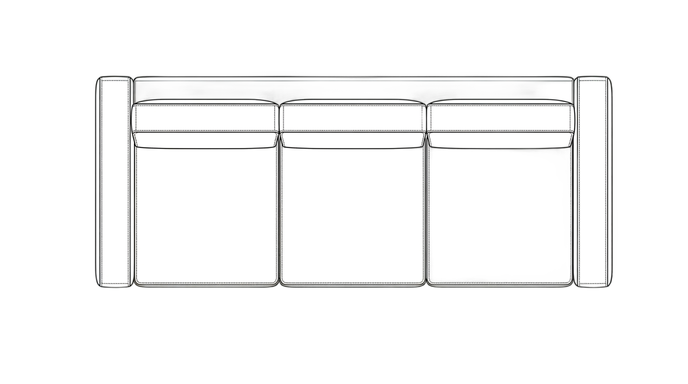 sofa png plan PNG transparent background
