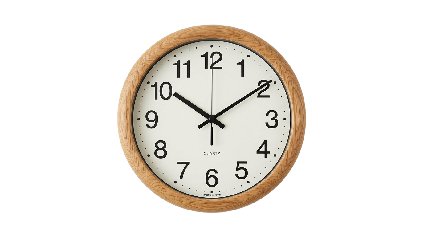 wood clock png PNG transparent background
