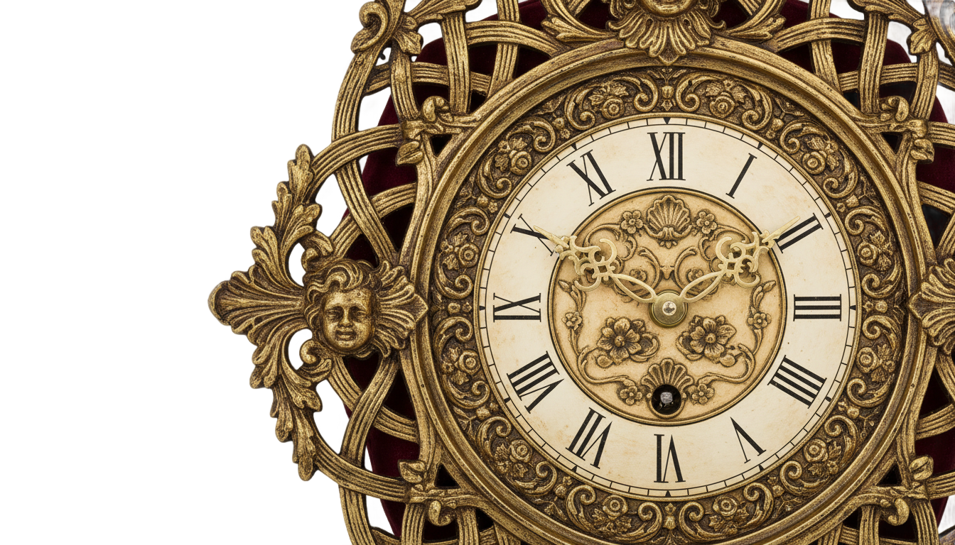 fancy clock png PNG transparent background