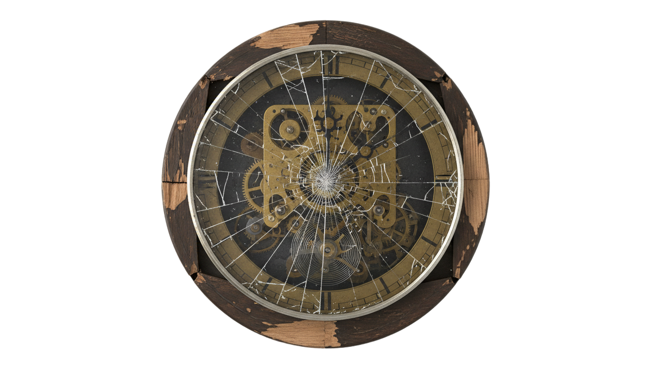 broken clock png PNG transparent background
