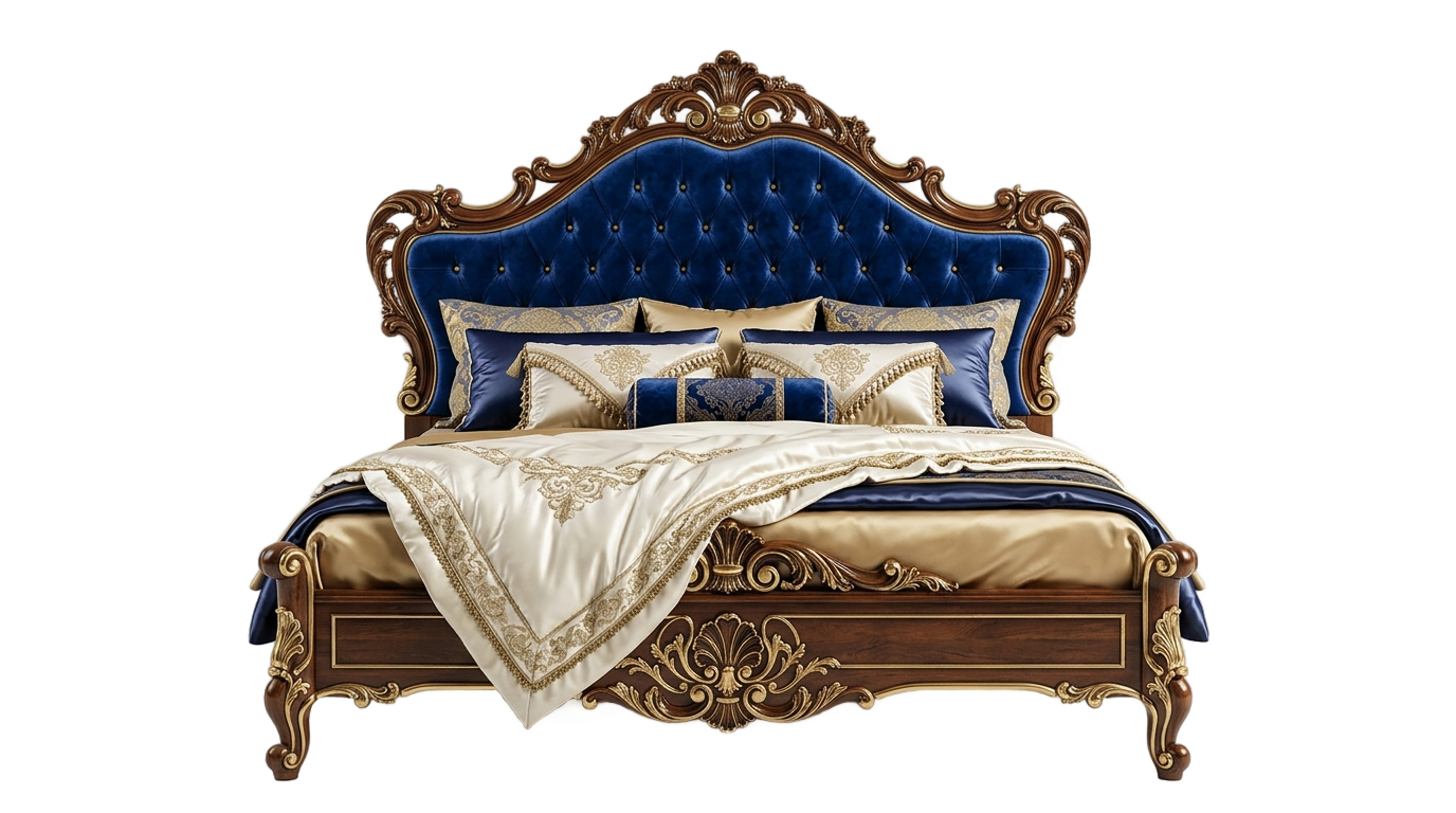 luxury bed png PNG transparent background