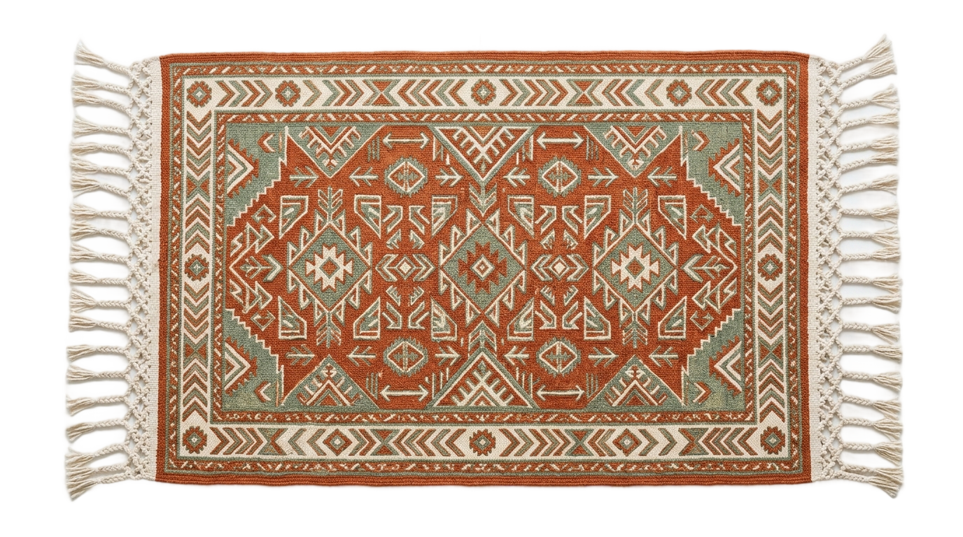 boho rug png PNG transparent background