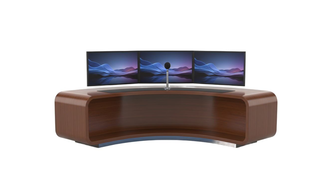 talk show desk png PNG transparent background