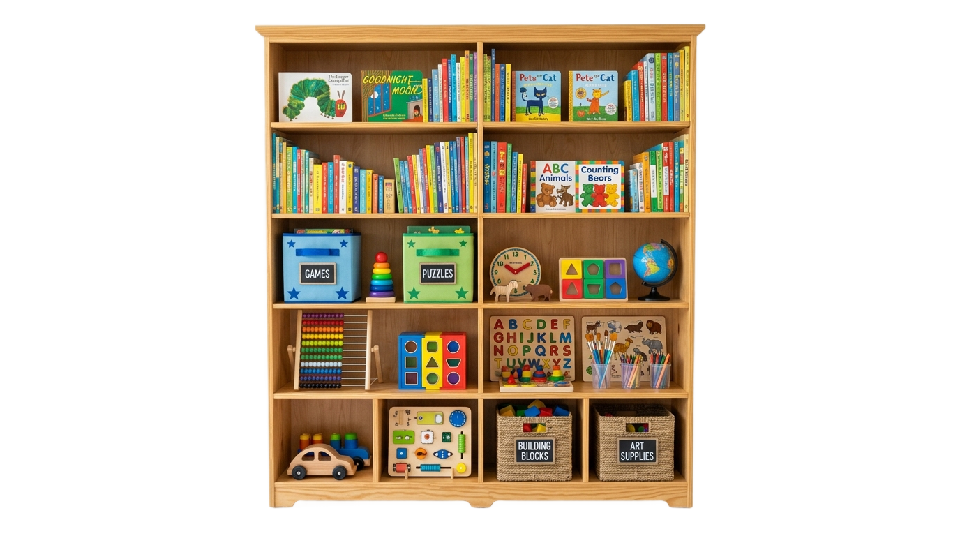 classroom bookshelf png PNG transparent background