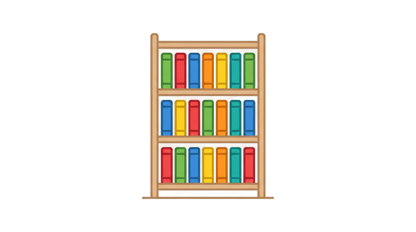 bookshelf icon png PNG transparent background