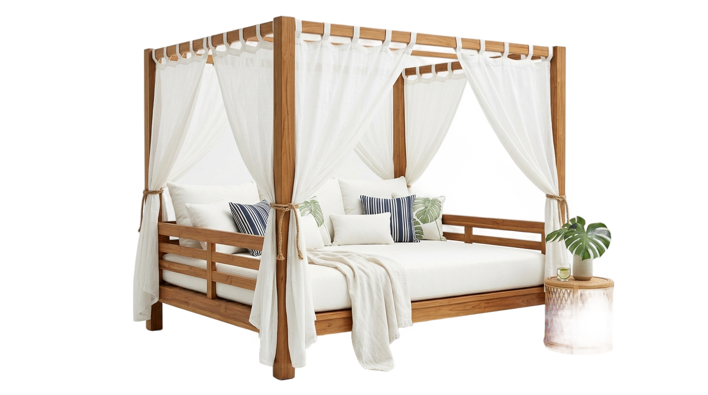 beach bed png PNG transparent background