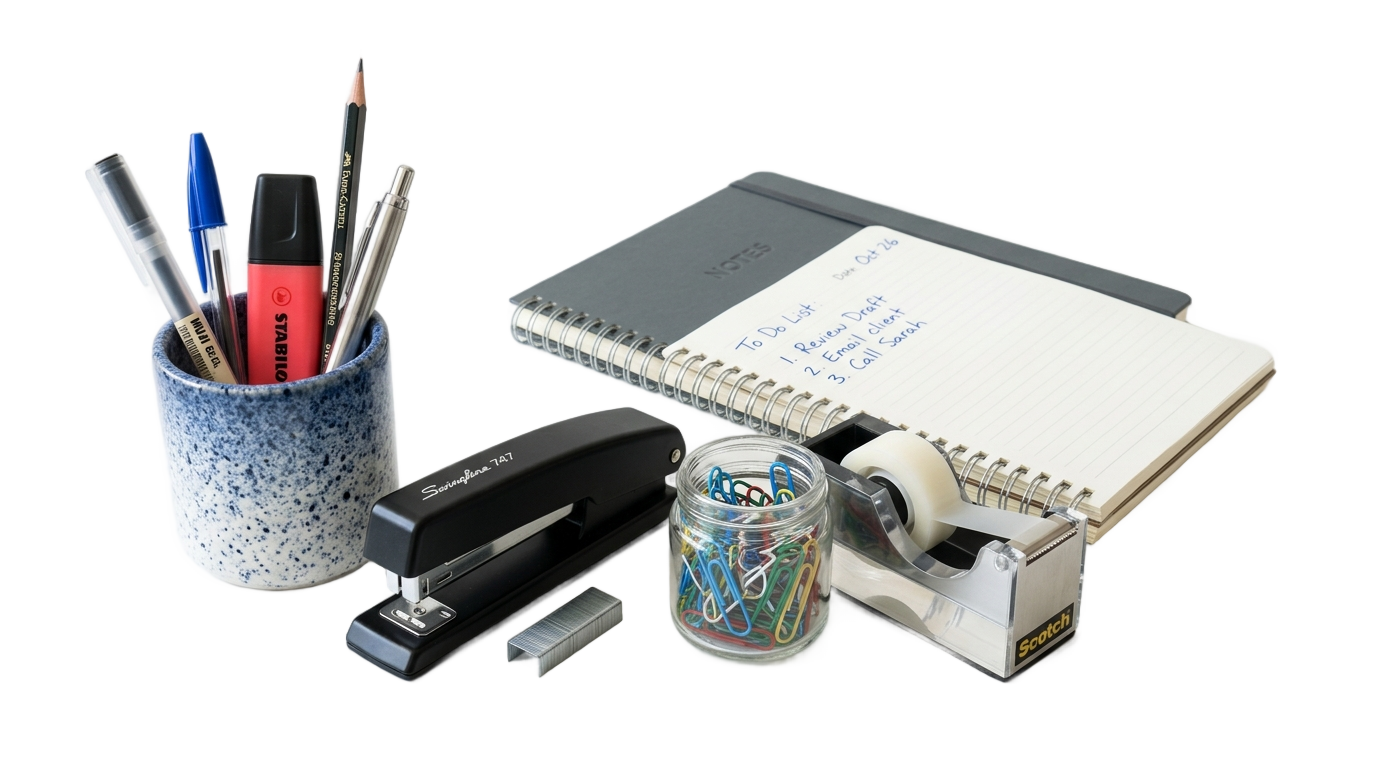 desk accessories png PNG transparent background