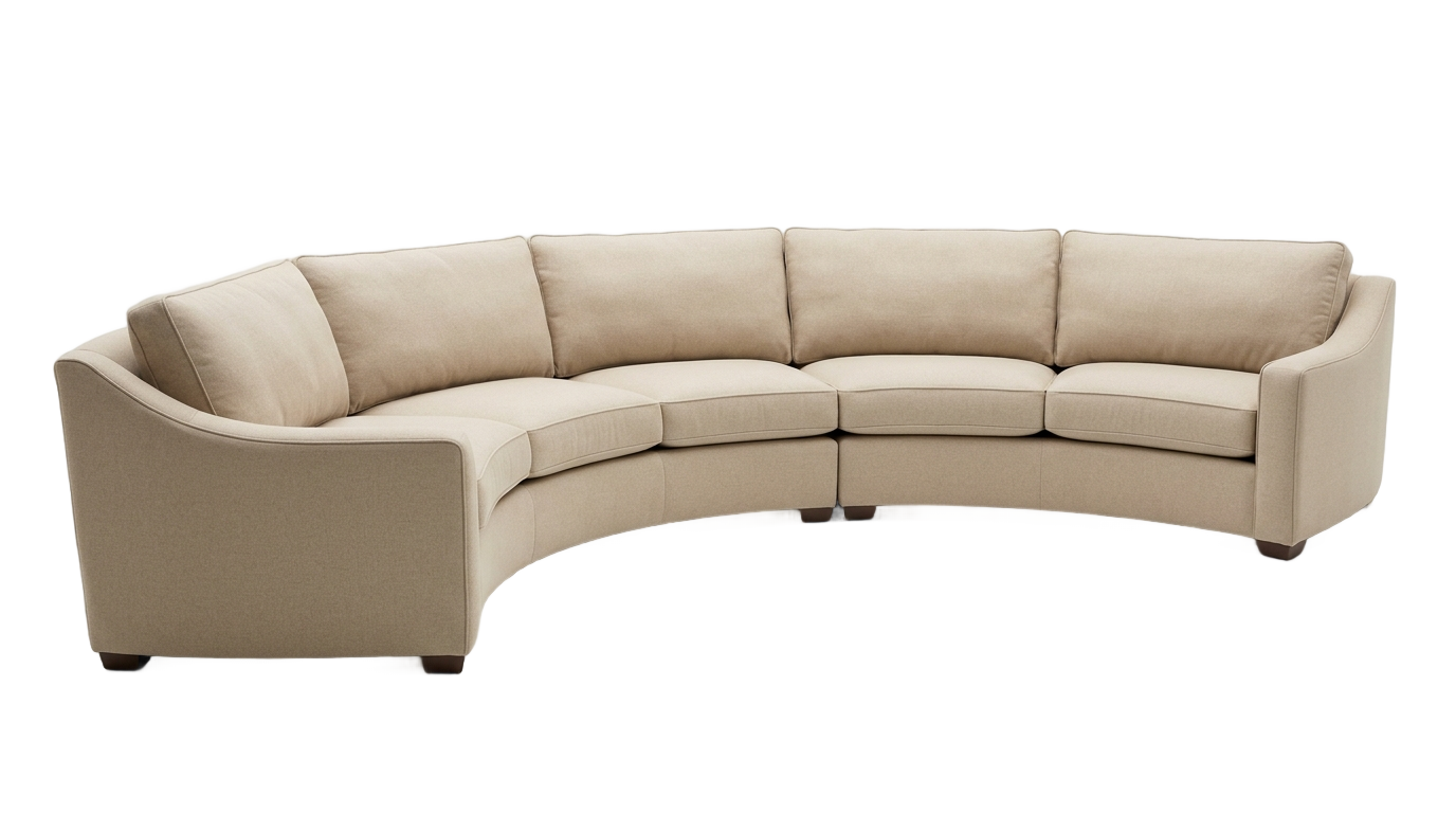 curved sofa png PNG transparent background