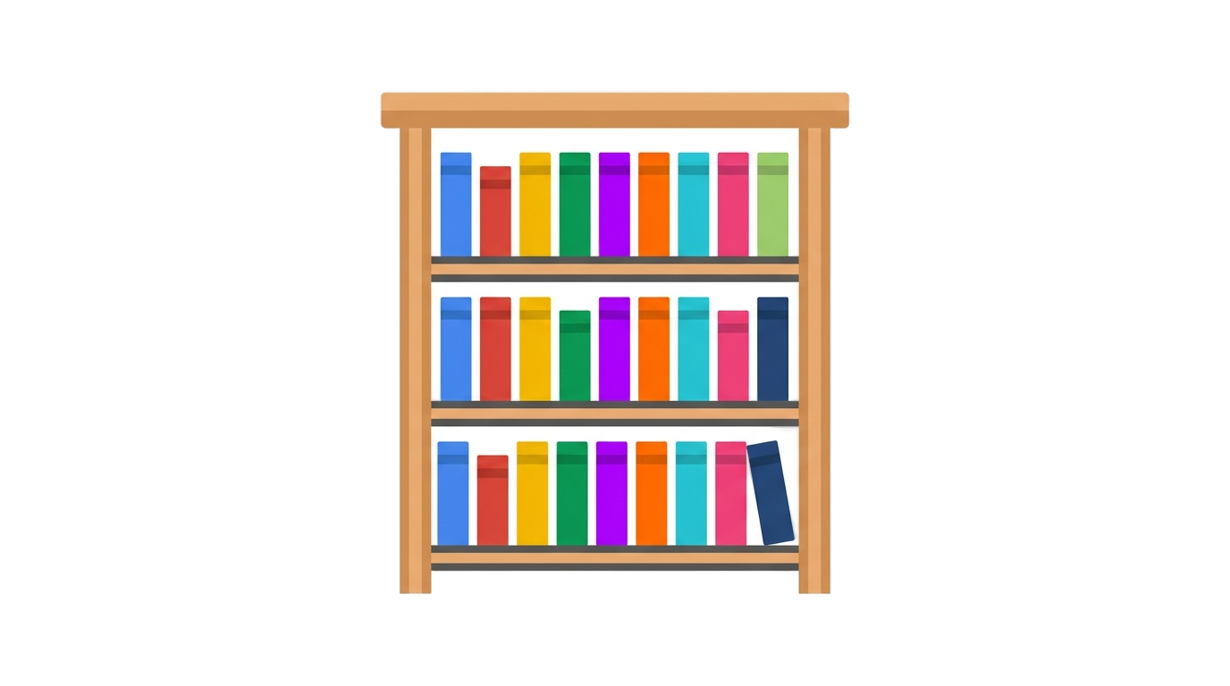 bookshelf icon png PNG transparent background