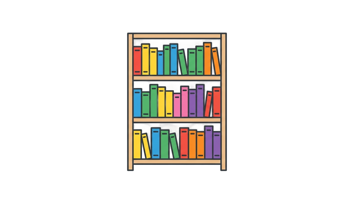 bookshelf icon png PNG transparent background