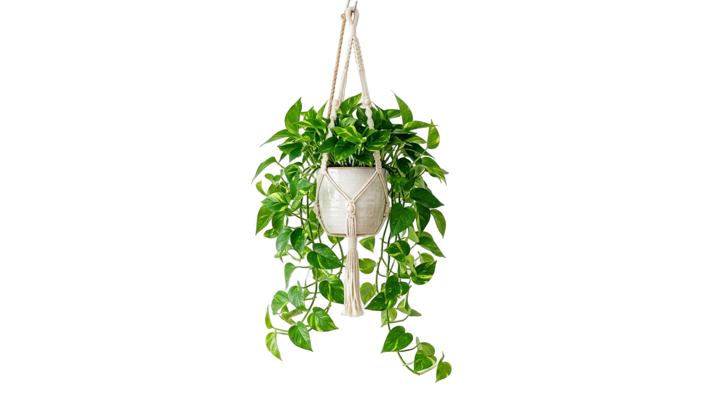 hanging pot plant png PNG transparent background