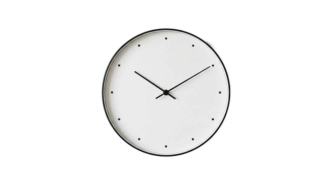 minimalist clock png PNG transparent background