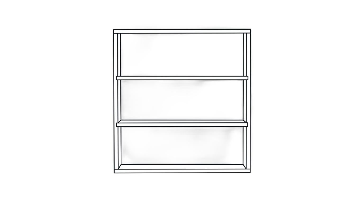 bookshelf outline png PNG transparent background