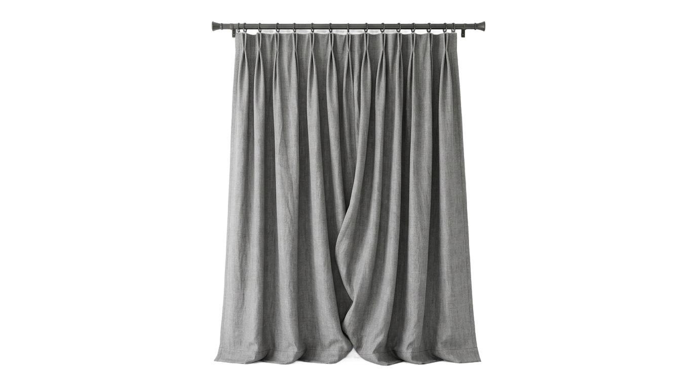 grey curtain png PNG transparent background