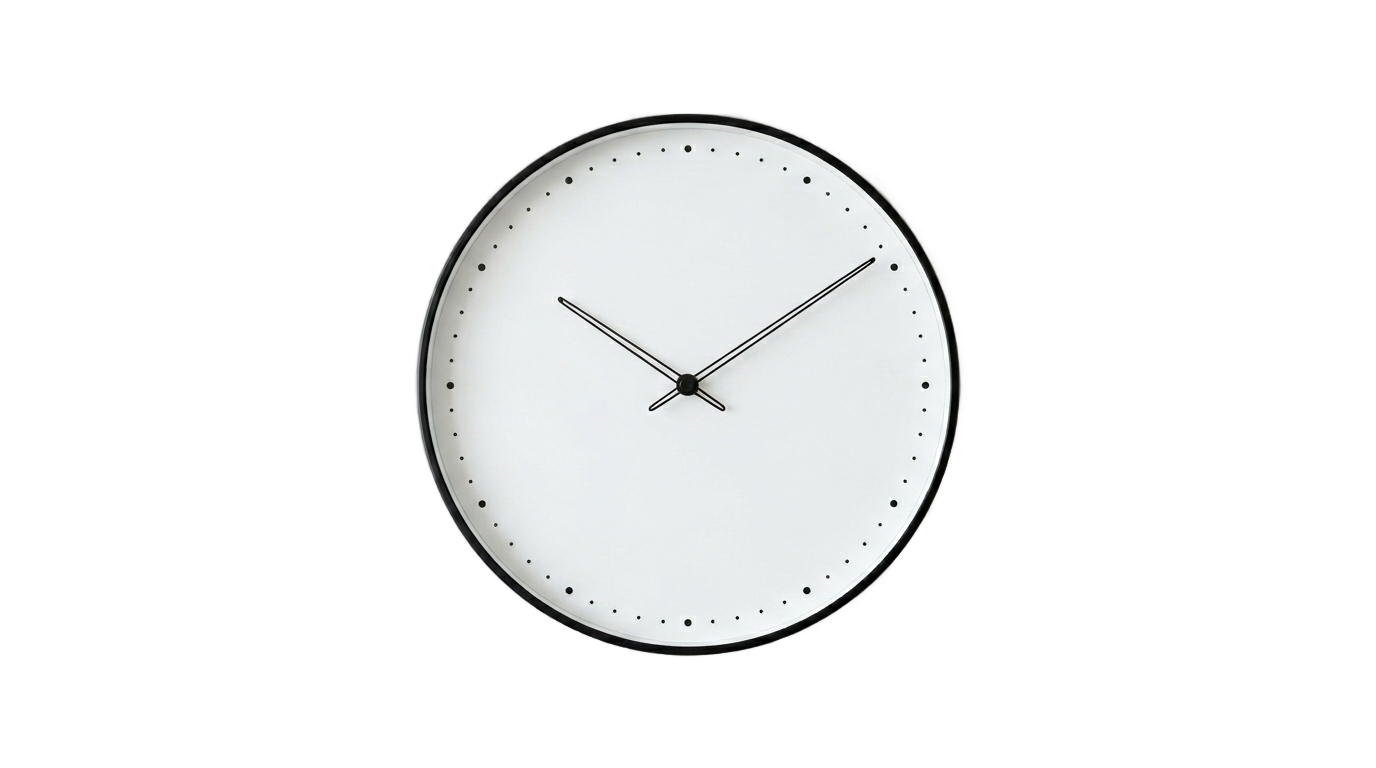 minimalist clock png PNG transparent background