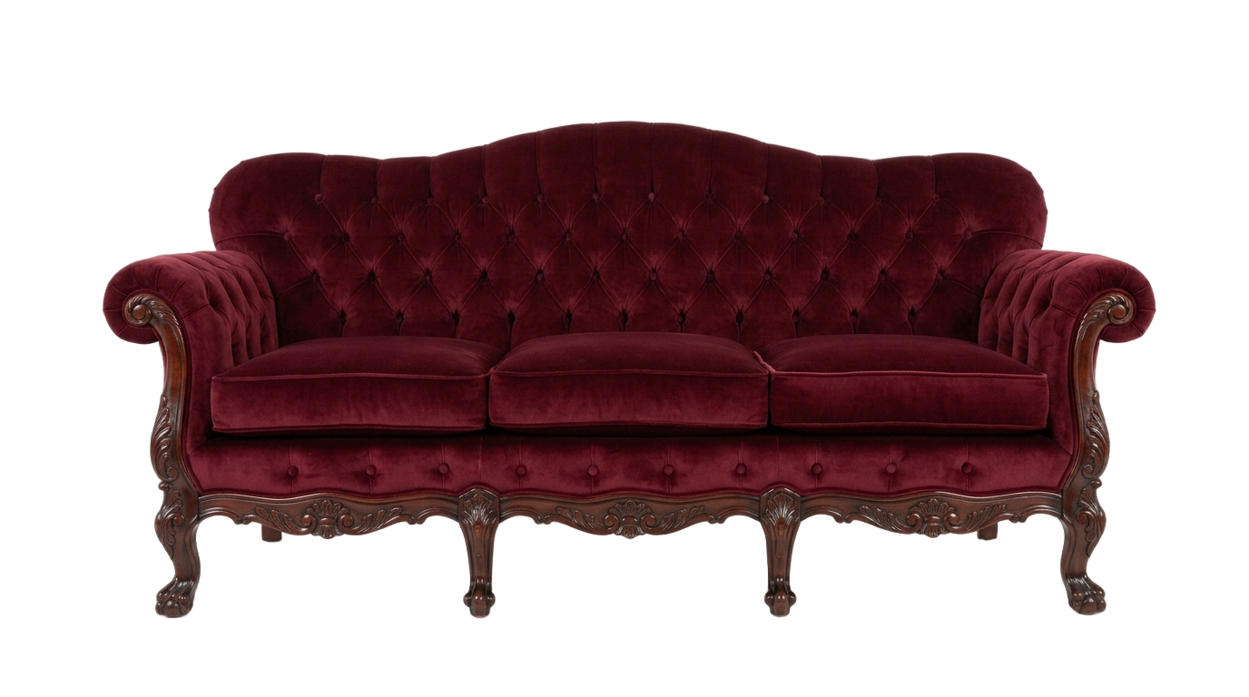 vintage sofa png PNG transparent background