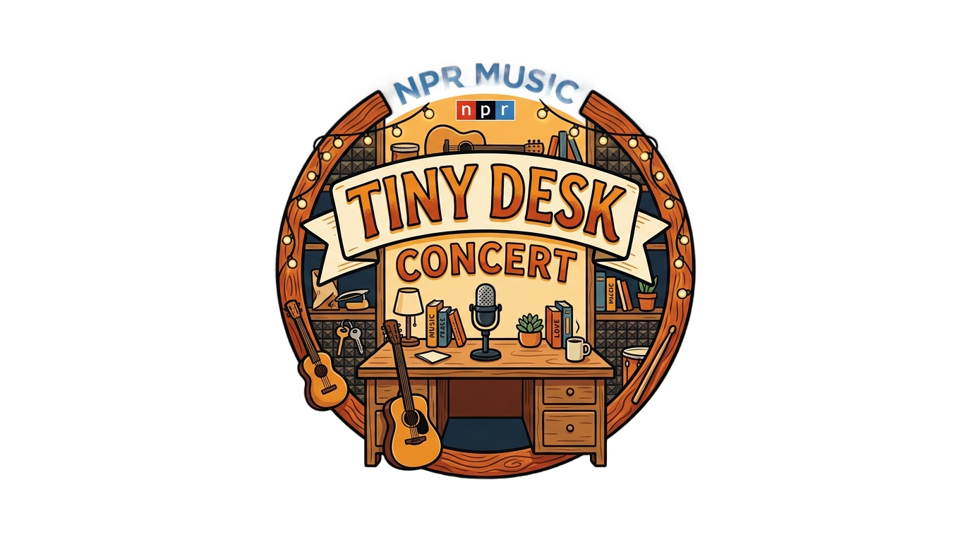 tiny desk logo png PNG transparent background