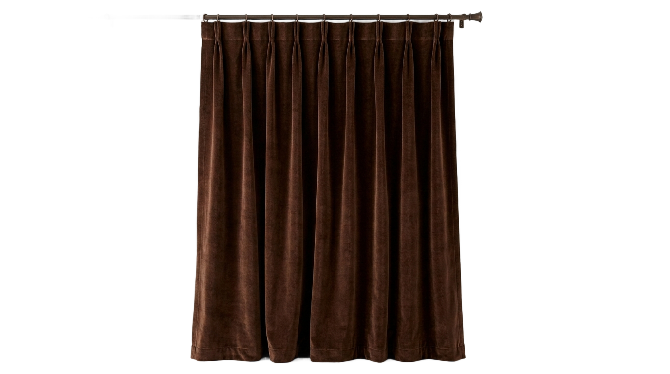 brown curtain png PNG transparent background