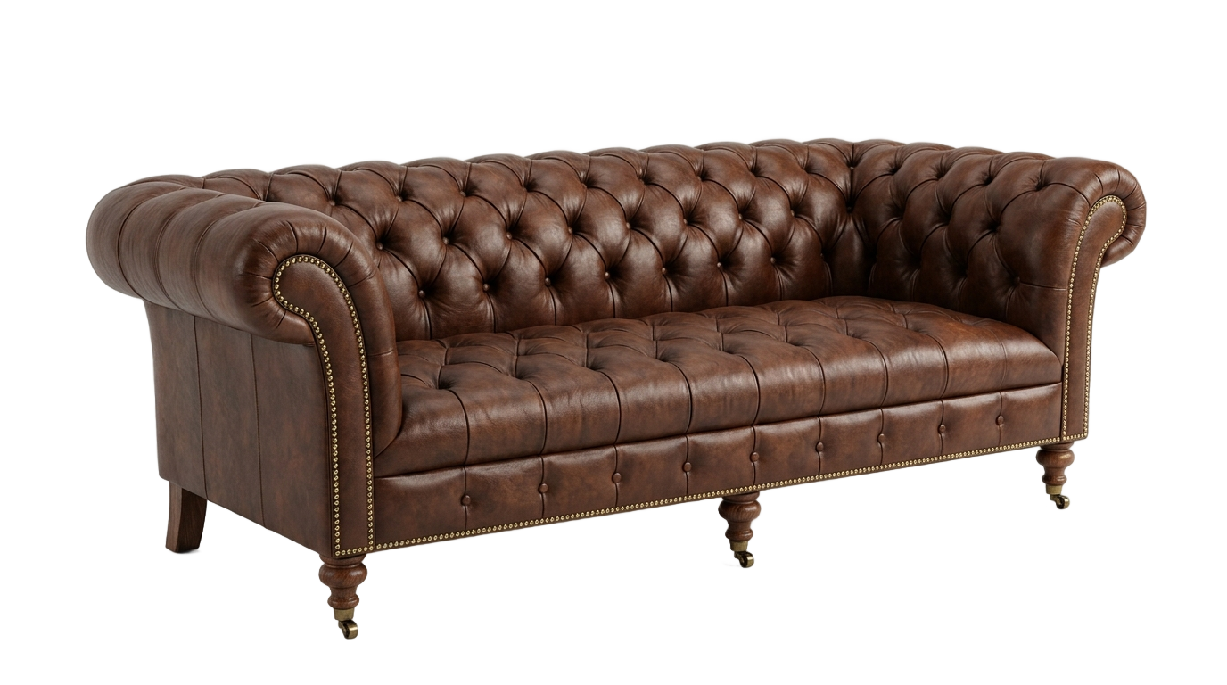 chesterfield sofa png PNG transparent background
