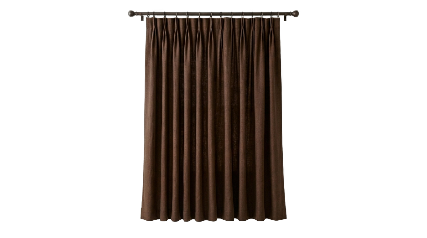 brown curtain png PNG transparent background
