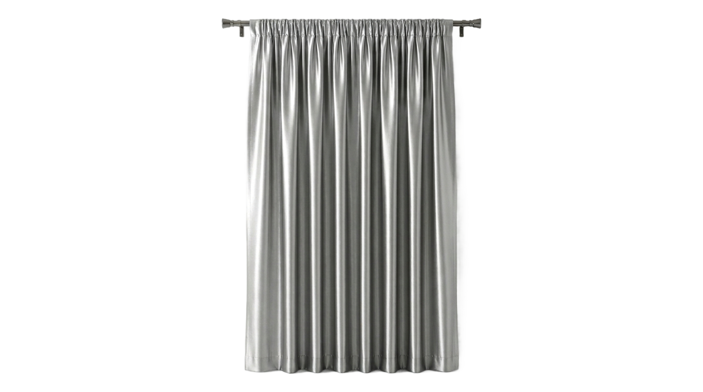 silver curtain png PNG transparent background