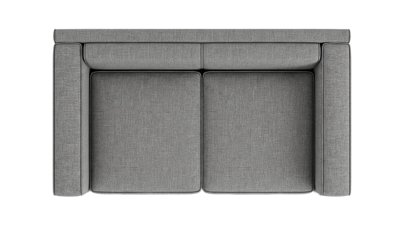 2 seater sofa top view png PNG transparent background
