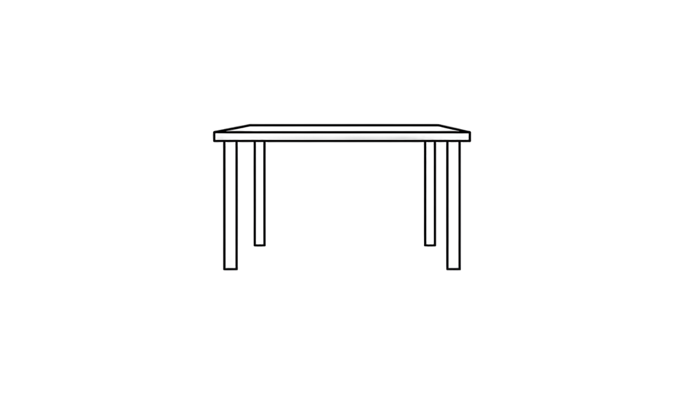 desk outline png PNG transparent background