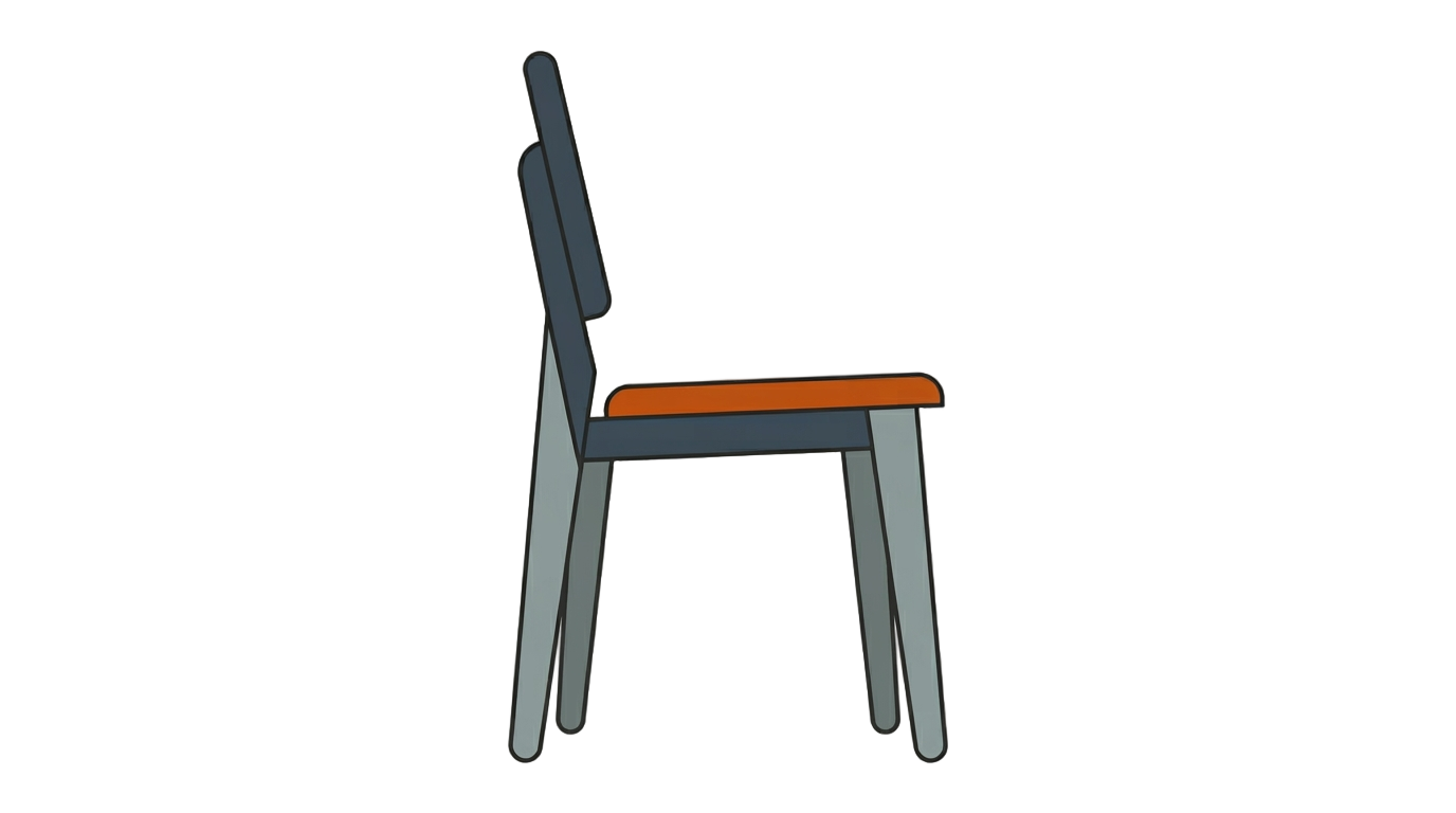 chair 2d png PNG transparent background
