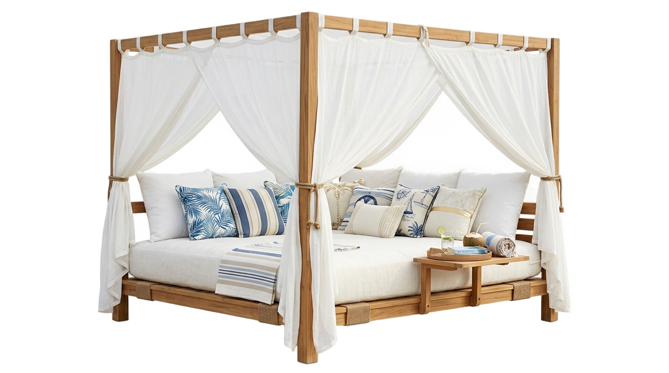beach bed png PNG transparent background