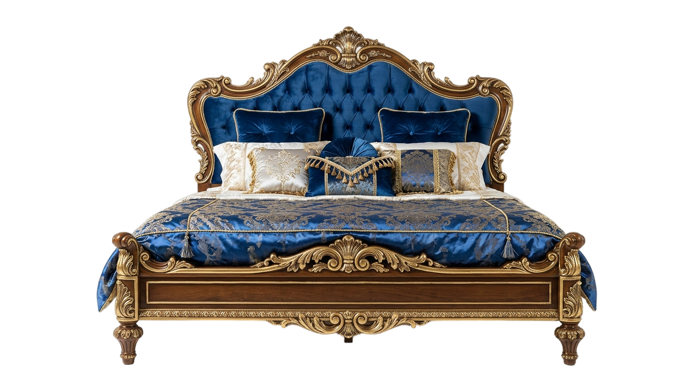 luxury bed png PNG transparent background
