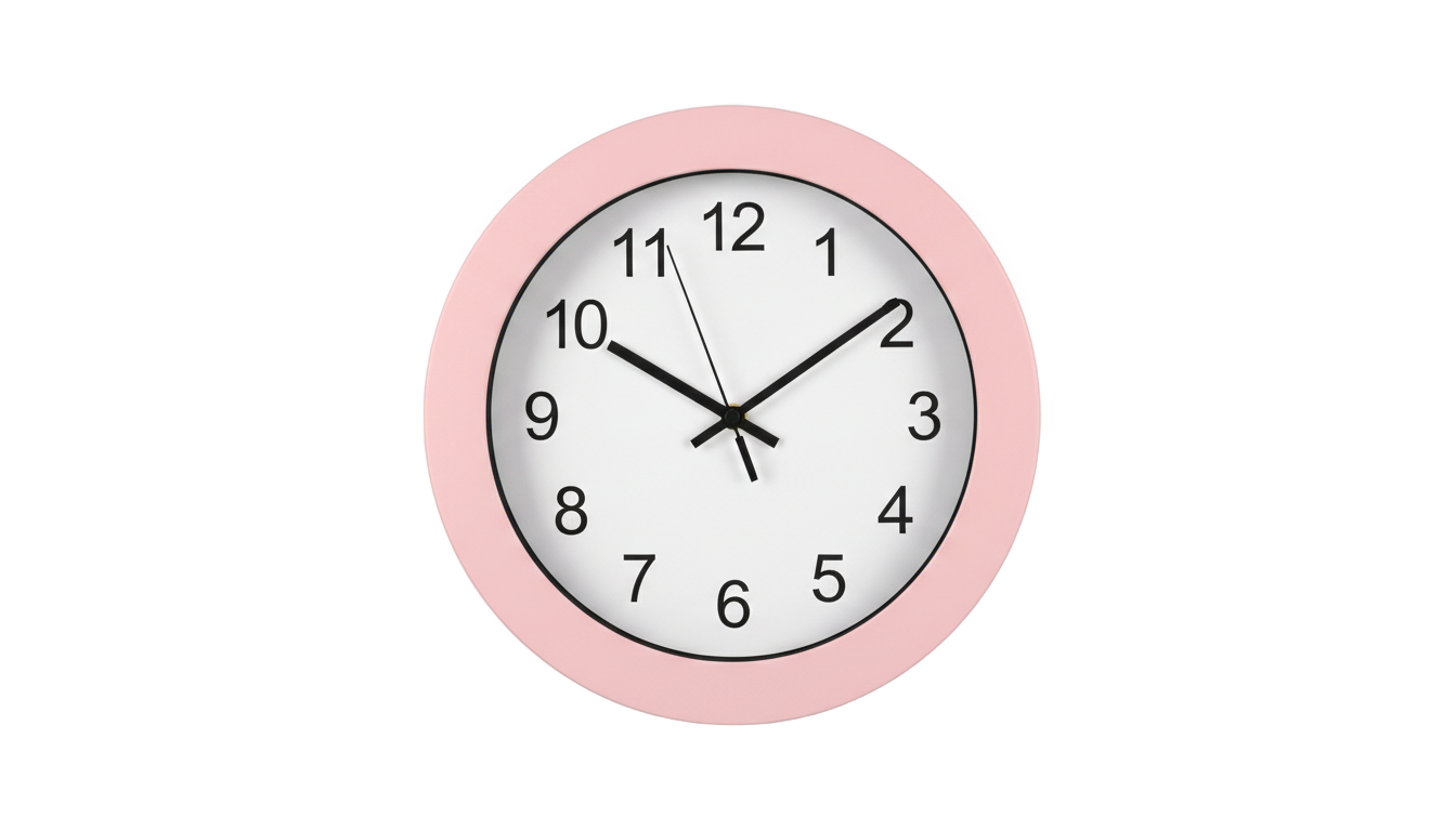 pink clock png PNG transparent background