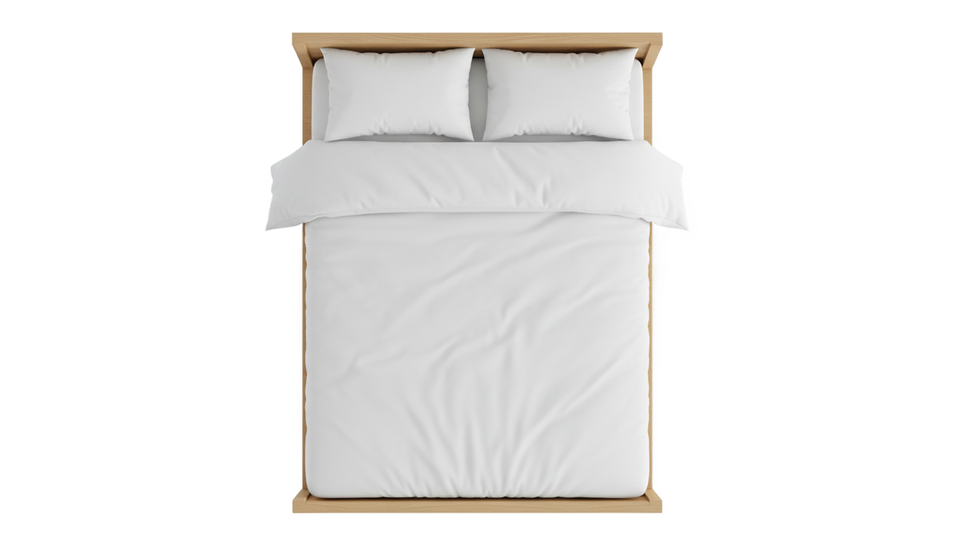 bed top view png PNG transparent background