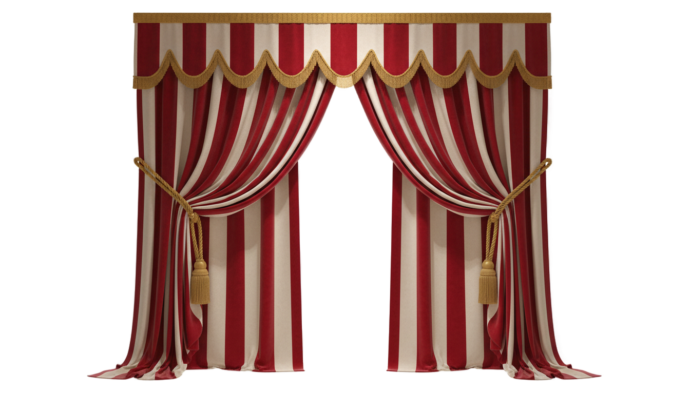 circus curtain png PNG transparent background