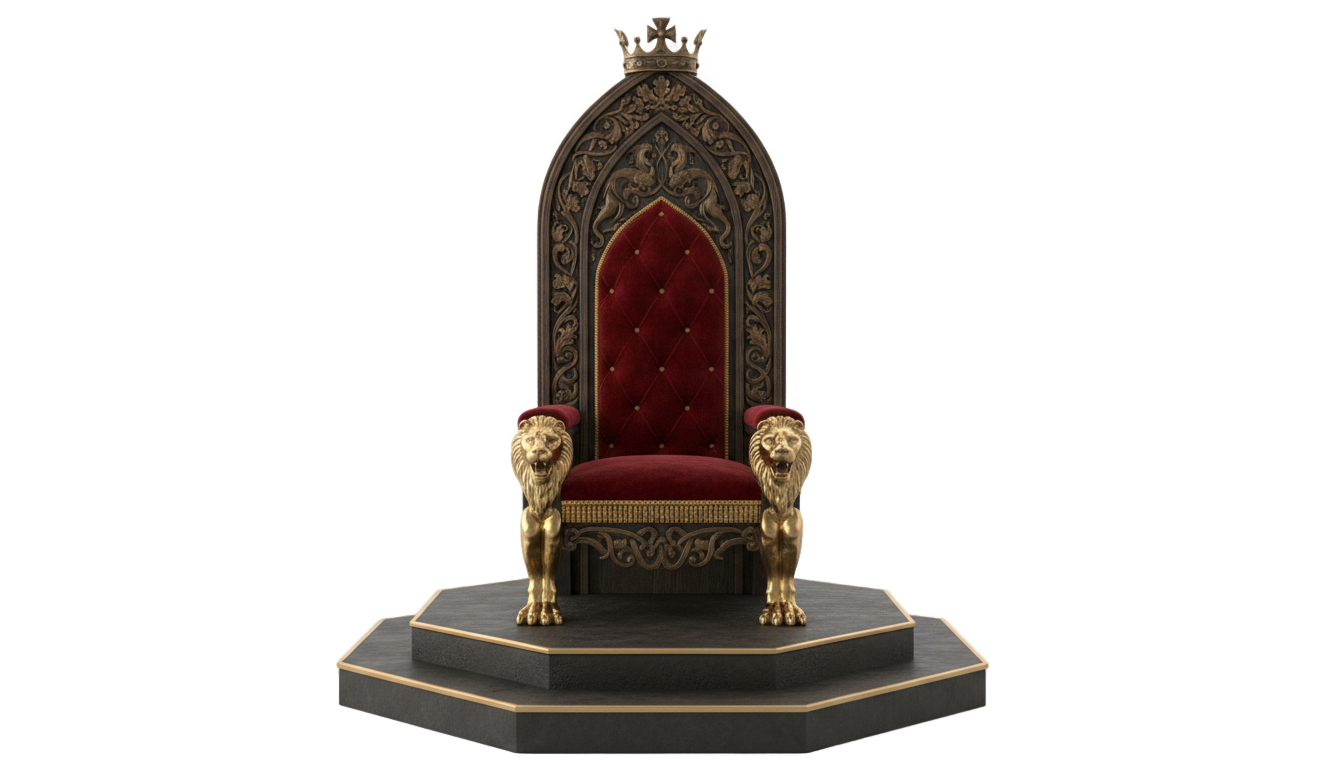 throne chair png PNG transparent background