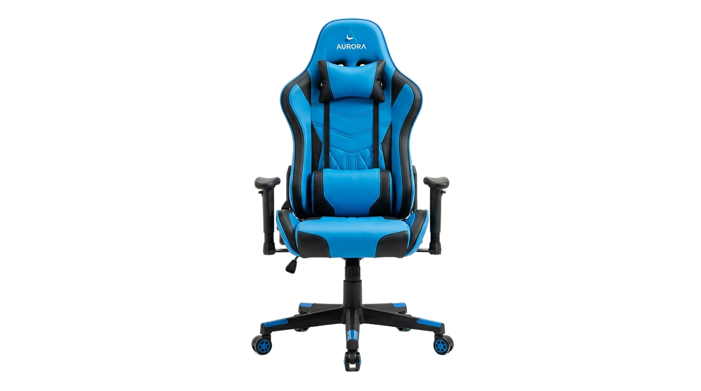 blue gaming chair png PNG transparent background