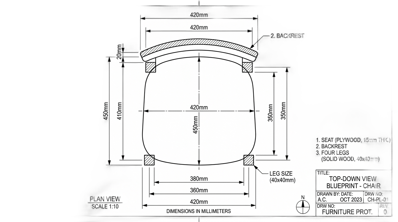 chair plan png PNG transparent background
