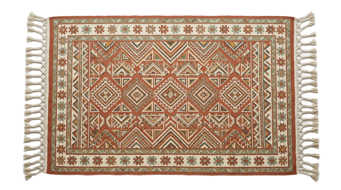 boho rug png PNG transparent background