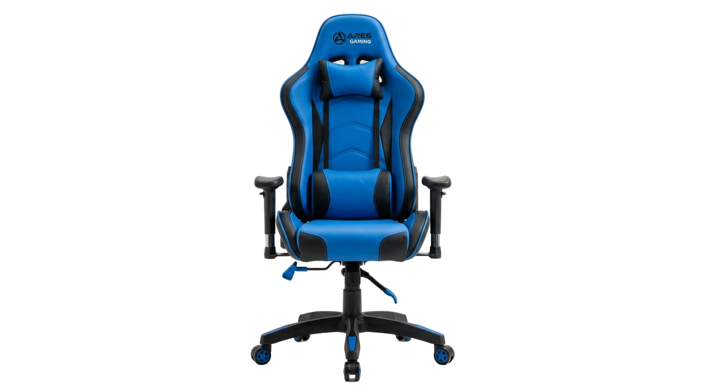 blue gaming chair png PNG transparent background